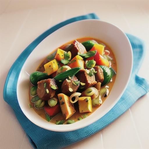 Beef and pumpkin curry recipe for two