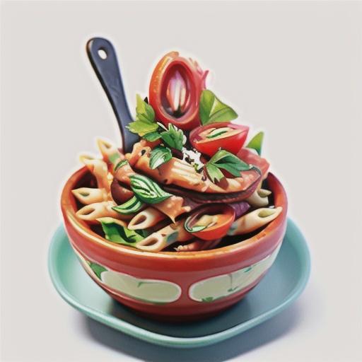 Penne with tuna and tomato