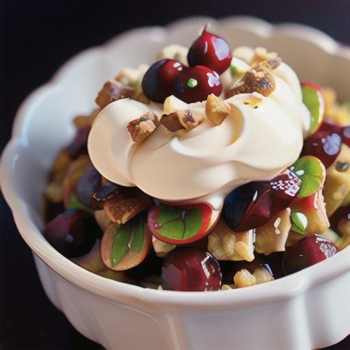 Apple Crisp with Cranberry Sauce