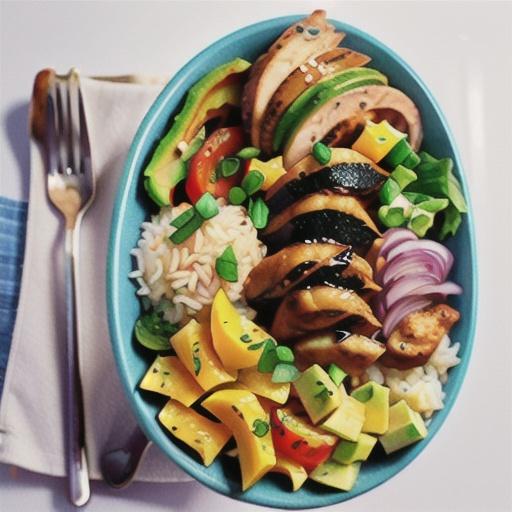 Cajun chicken rice bowl