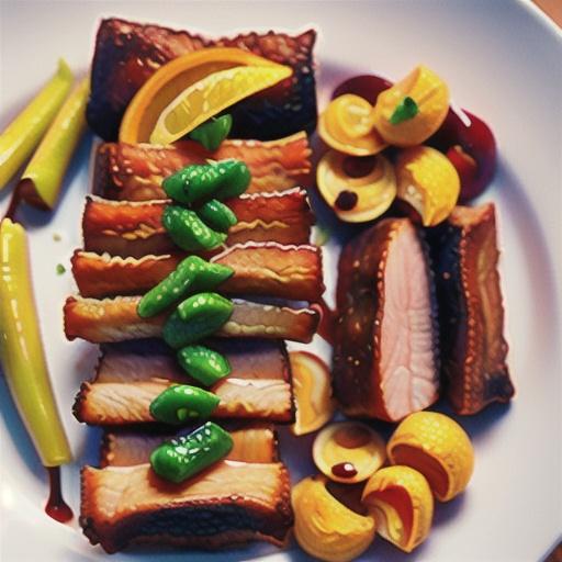 Crispy pork belly with cherry chutney recipe