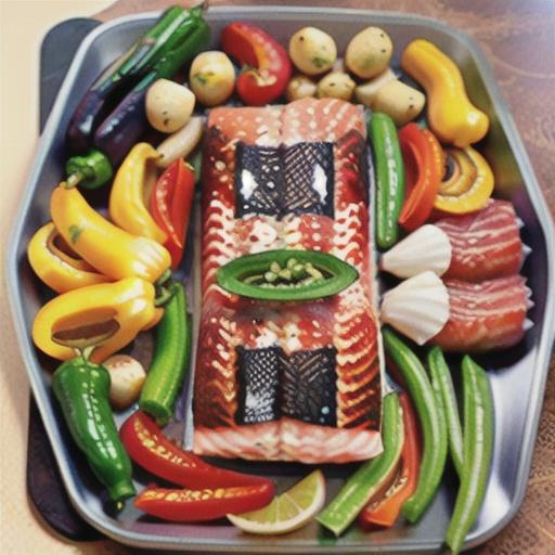 Sheet Pan Salmon and Bell Pepper Dinner
