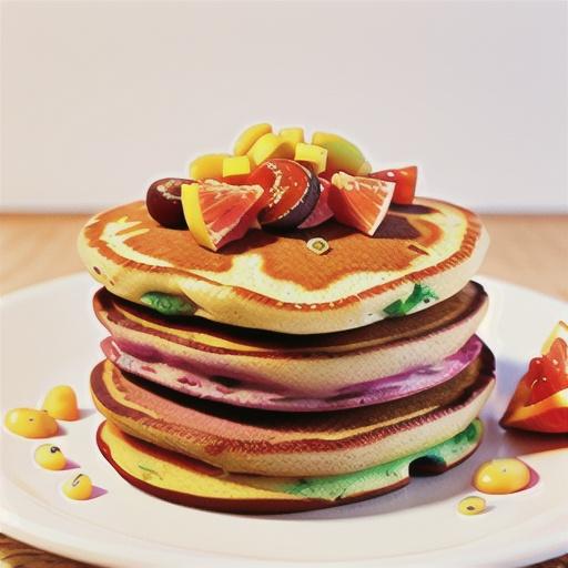 Wholemeal hotcakes with grapefruit & yoghurt