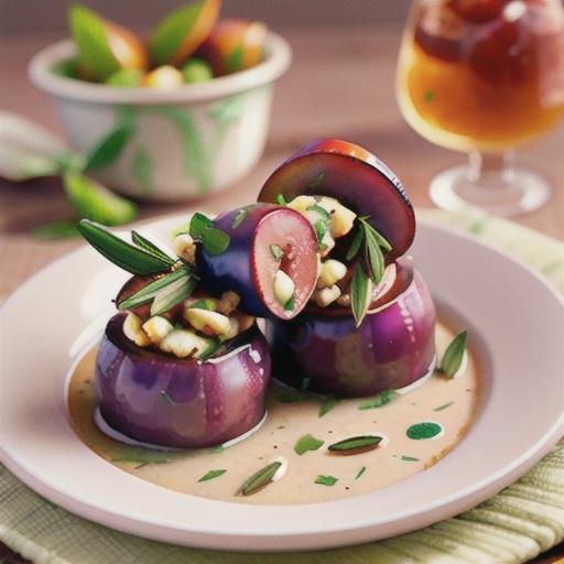 Plum and rosemary lamb shanks