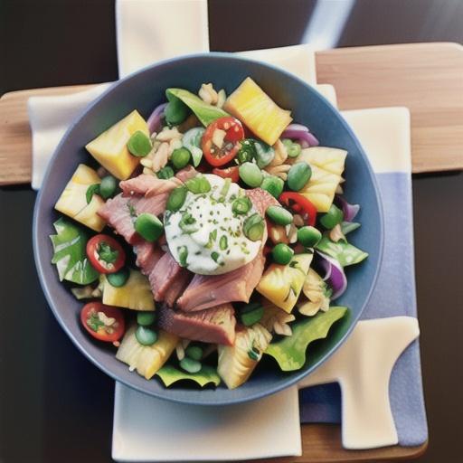 Tropical tuna and pineapple salad recipe
