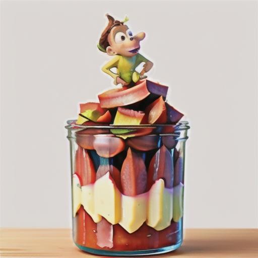 Rhubarb coconut fool