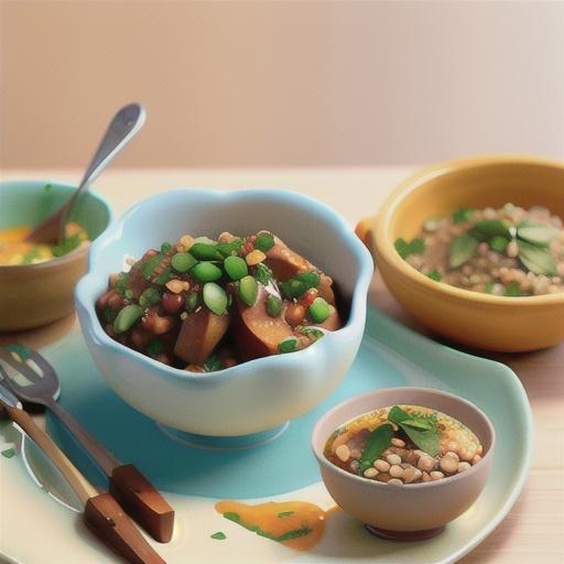 Moroccan pork with spiced lentils