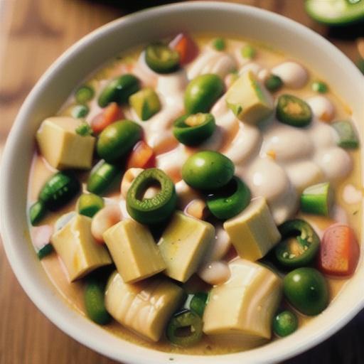 Creamy White Chicken Chili with Salsa Verde