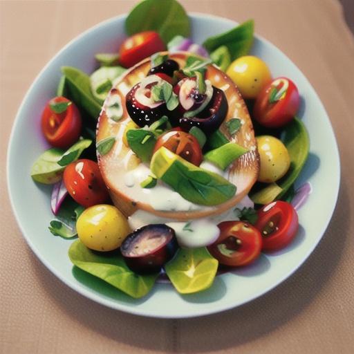 Smoked trout salad with creamy tarragon dressing