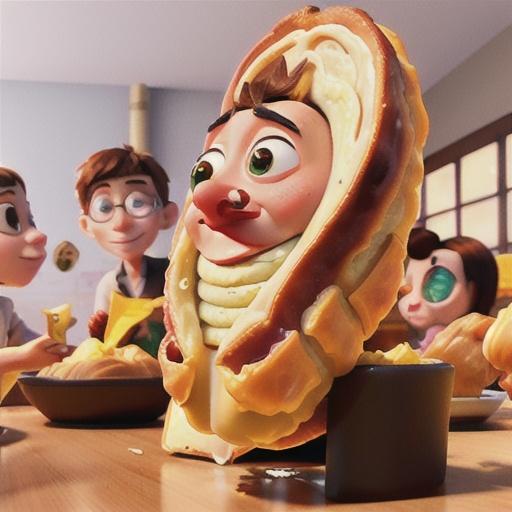 Ham and cheese croissants