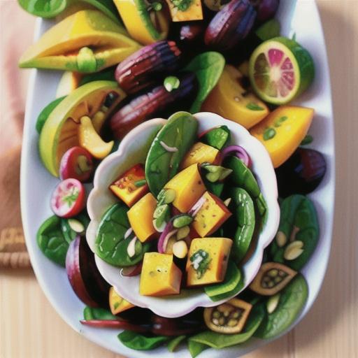 Thai-Inspired Spinach and Mango Salad