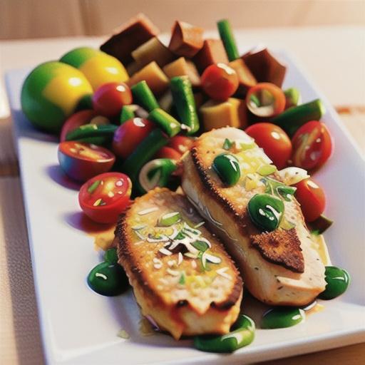 Parmesan-crusted chicken with chunky tomato salsa