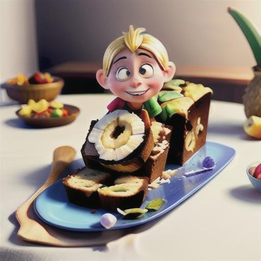 Banana and coconut bread