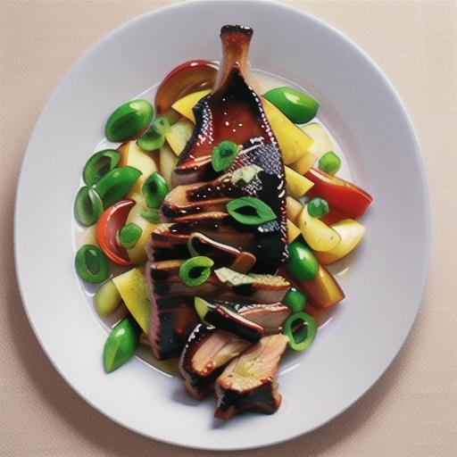 Miso-glazed pork ribs