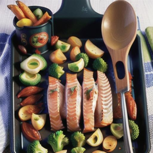 Asian Salmon with Potatoes and Broccoli Sheet-Pan Dinner