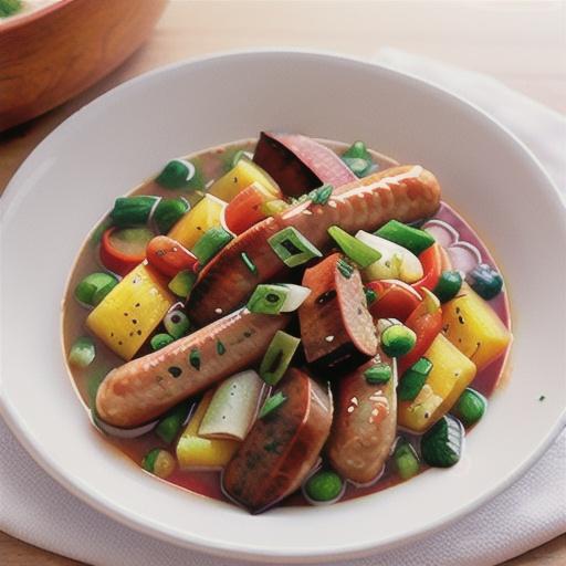 Sausage and risoni stew