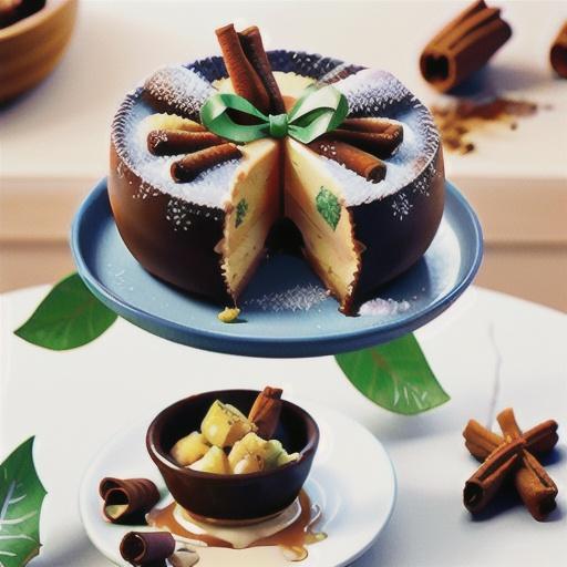 Prune & armagnac puddings with cinnamon stars