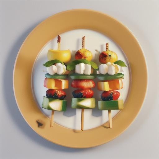 Chargrilled fruit skewers
