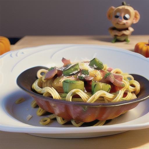 Gemelli Pasta with Roasted Pumpkin and Pancetta