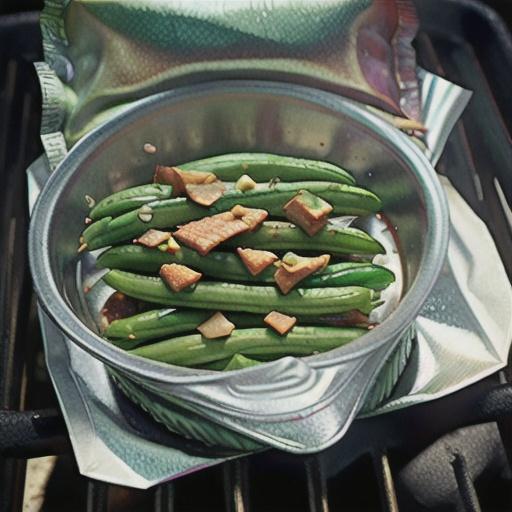 Foil-Pouch Grilled Green Beans
