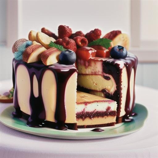 Summer berry cheesecake