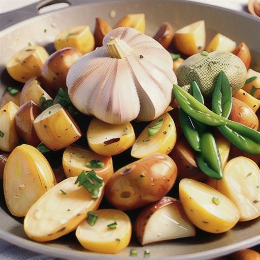 Garlic Herb Skillet Potatoes