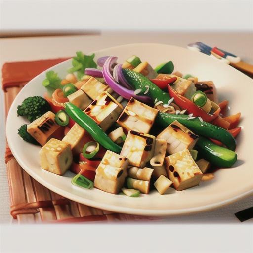 Stir-Fried Chicken with Tofu and Mixed Vegetables