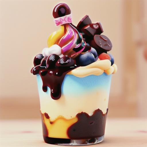 Chocolate Fudge Brownie Berry Sundae