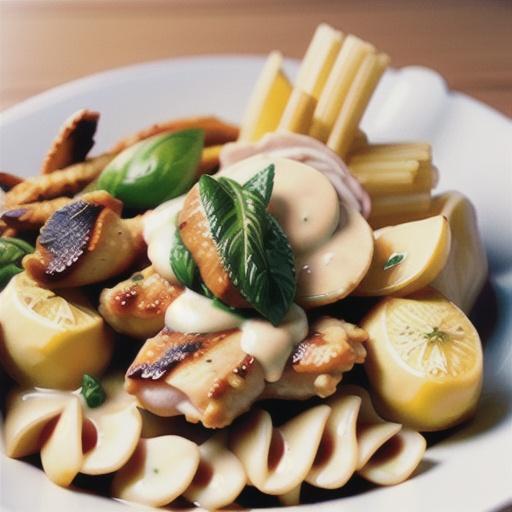 Chicken Tenders with Creamy Lemon-Garlic Sauce