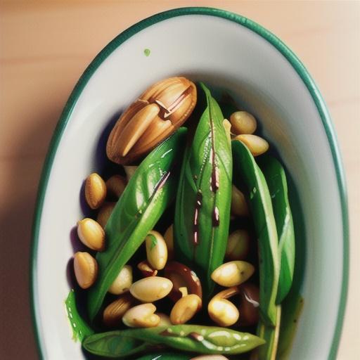 Sauteed spinach with pine nuts