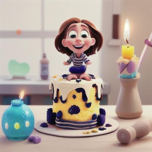 Striped Mini Smash Cake