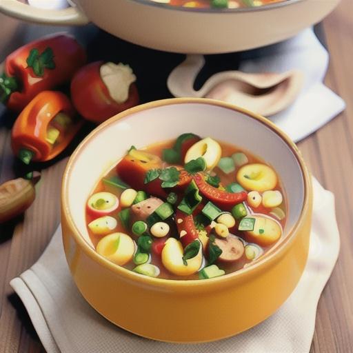 Spicy chorizo minestrone