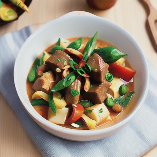 Beef massaman curry