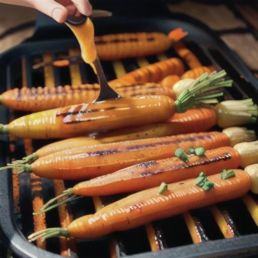 Maple-Glazed Grilled Carrots