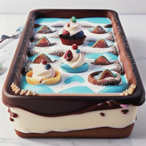 Frozen Neapolitan chequerboard cake recipe