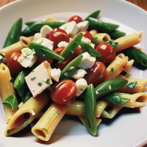 Goat Cheese and Arugula over Penne