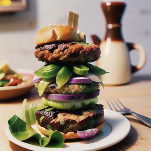 Fennel, pork and veal burgers