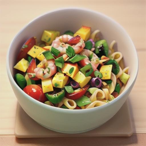 Thai Shrimp and Mango Pasta Salad