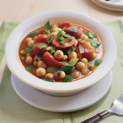 Mediterranean-style slow-cooked chickpeas