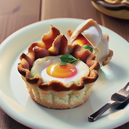 Little bacon and egg pies