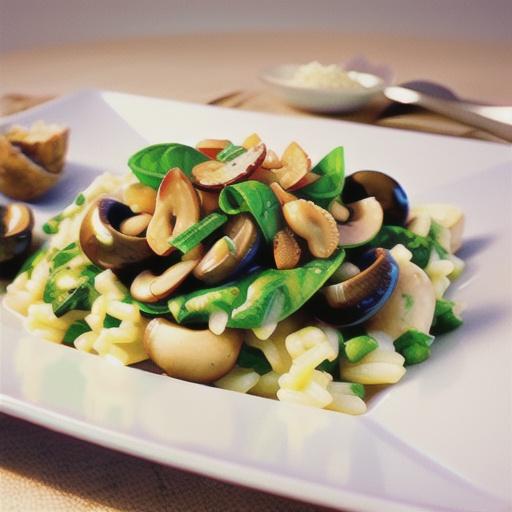 Italian Spinach-Mushroom Risotto
