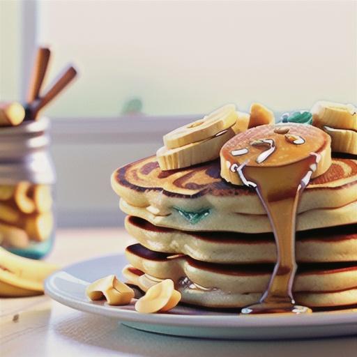 Banana and Peanut Butter Pancakes