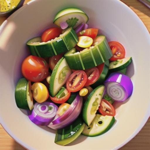 Tomato Cucumber Onion Salad
