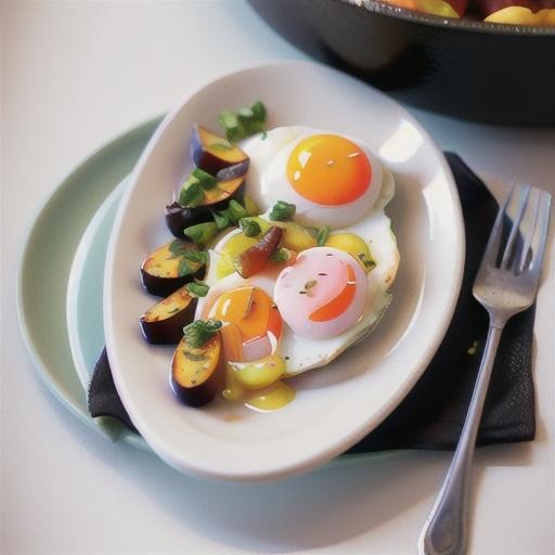 Potato and Bacon Hash with Fried Eggs