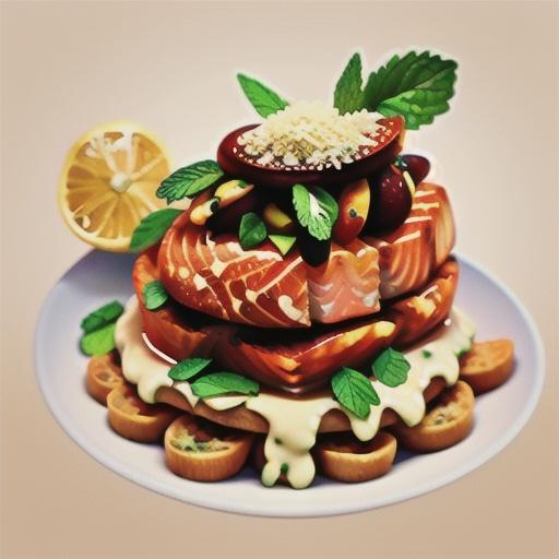 Salmon with lemon & mint breadcrumbs