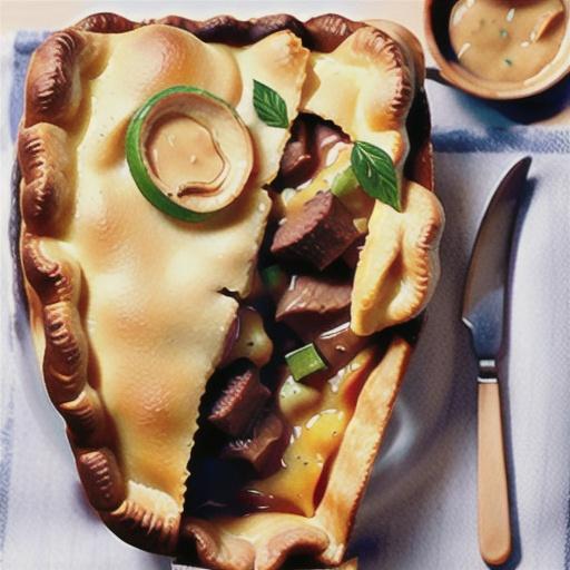 Beef and polenta pie