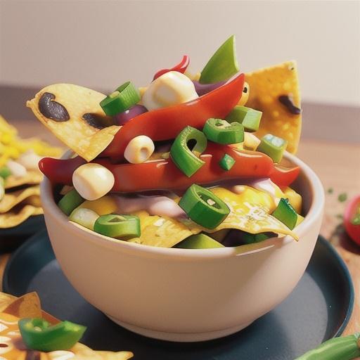 Chilli-bean nachos