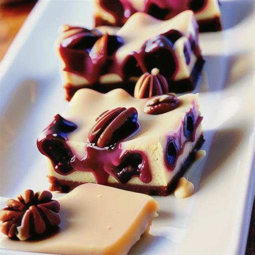 Keto Berry Pecan Cheesecake Bars