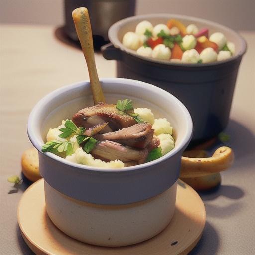 Pot-roasted lamb shanks