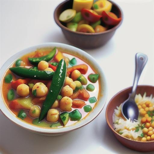 Vegetable and chickpea curry